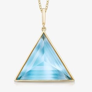 Rock and Raw Large Blue Topaz Ultimate Guardian necklace.